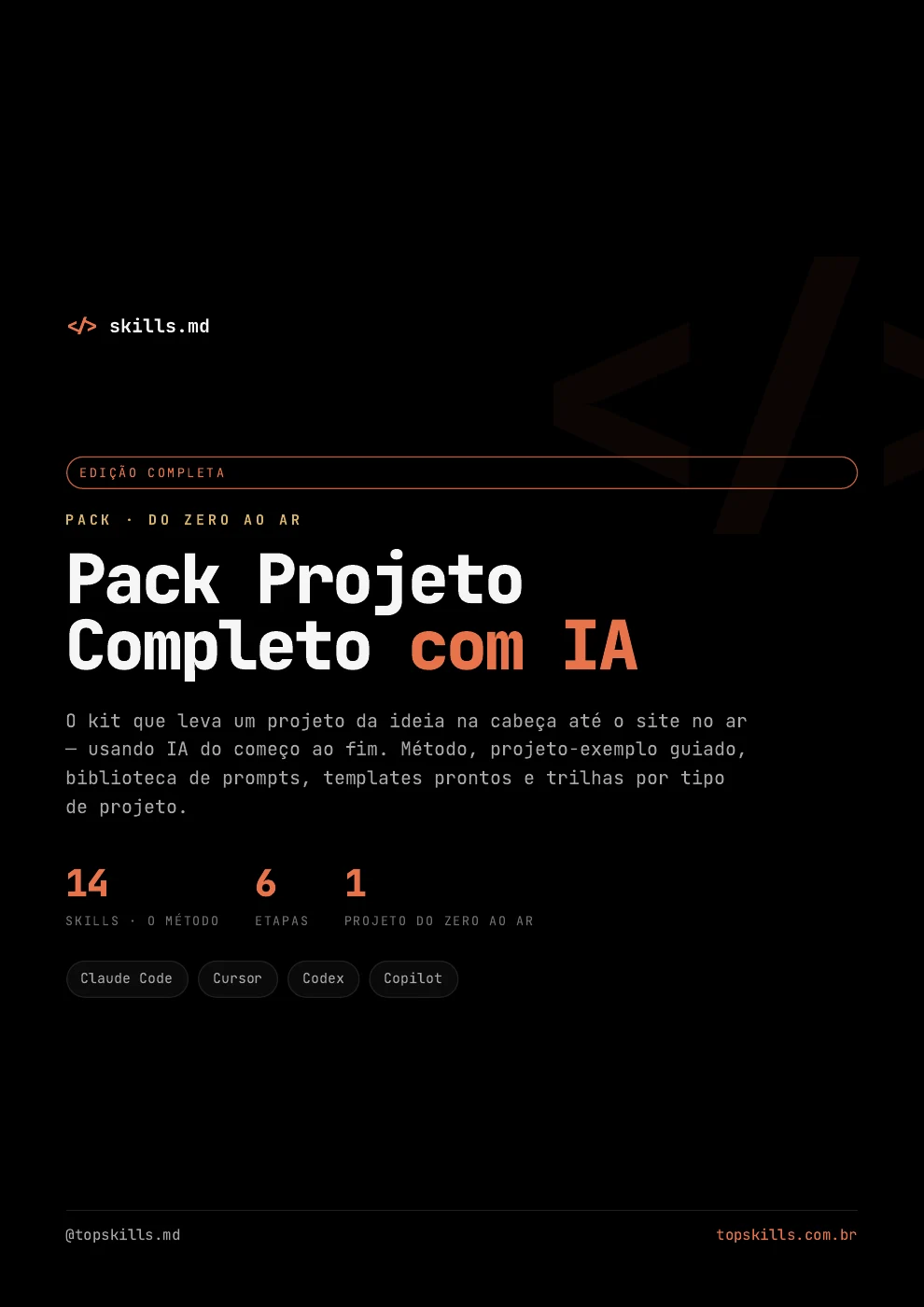 Capa do Pack Projeto Completo com IA